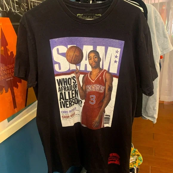 Mitchell Ness Shirts Slam Nba Basketball Allen Iverson Slam - Main Image